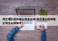 荷兰港口区块链公司怎么样[荷兰港口区块链公司怎么样知乎]