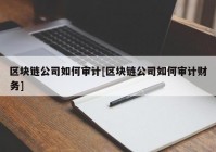 区块链公司如何审计[区块链公司如何审计财务]